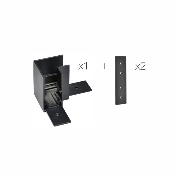 BENEITO FAURE - Unión en "L" superficie carril magnético negro