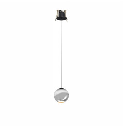BENEITO FAURE - Luminaria BORA suspensión florón encastrar cromo mate 8,5W 220-240V 36° 3.000K 540lm