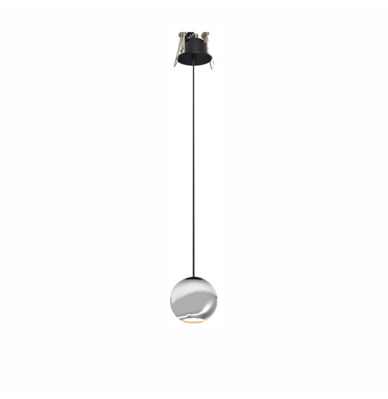 BENEITO FAURE - Luminaria BORA suspensión florón encastrar cromo mate 8,5W 220-240V 36° 3.000K 540lm