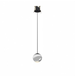 BENEITO FAURE - Luminaria BORA suspensión florón encastrar cromo mate 8,5W 220-240V 36° 3.000K 540lm