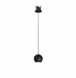 BENEITO FAURE - Luminaria BORA suspensión florón encastrar negro 8,5W 220-240V 36° 3.000K 540lm