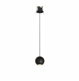BENEITO FAURE - Luminaria BORA suspensión florón encastrar negro 8,5W 220-240V 36° 3.000K 540lm