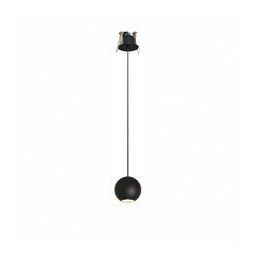 BENEITO FAURE - Luminaria BORA suspensión florón encastrar negro 8,5W 220-240V 36° 3.000K 540lm