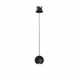 BENEITO FAURE - Luminaria BORA suspensión florón encastrar negro 8,5W 220-240V 36° 2.700K 530lm