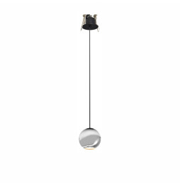 BENEITO FAURE - Luminaria BORA suspensión florón encastrar cromo mate 8,5W 220-240v 36° 2.700K 530lm