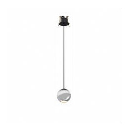 BENEITO FAURE - Luminaria BORA suspensión florón encastrar cromo mate 8,5W 220-240v 36° 2.700K 530lm