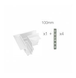 BENEITO FAURE - Unión en "L" encastrar carril magnético blanco