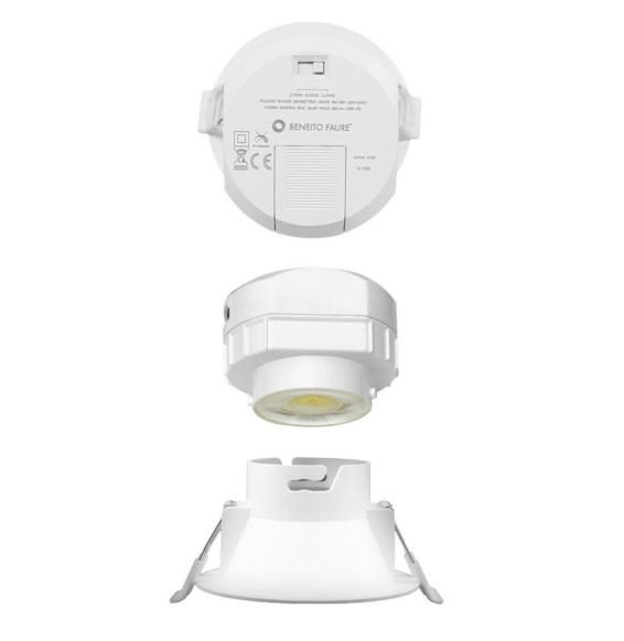 BENEITO FAURE - Cuerpo LED blanco PULCOM 8W Swicht