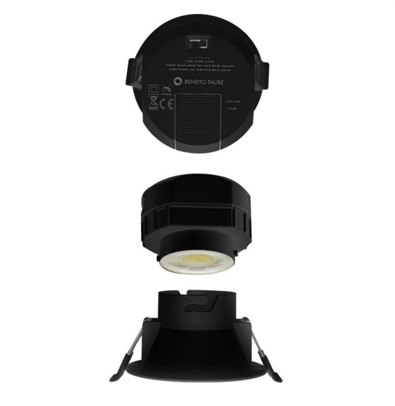 BENEITO FAURE - Aro PULCOM cuadrado negro