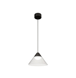 Luminaria ARK suspensión - superficie negro transparente 6W 2700K