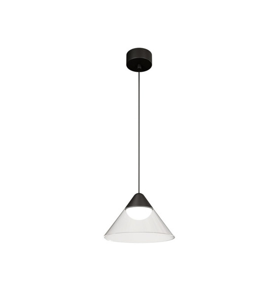 Luminaria ARK suspensión - superficie negro transparente 6W 3000K