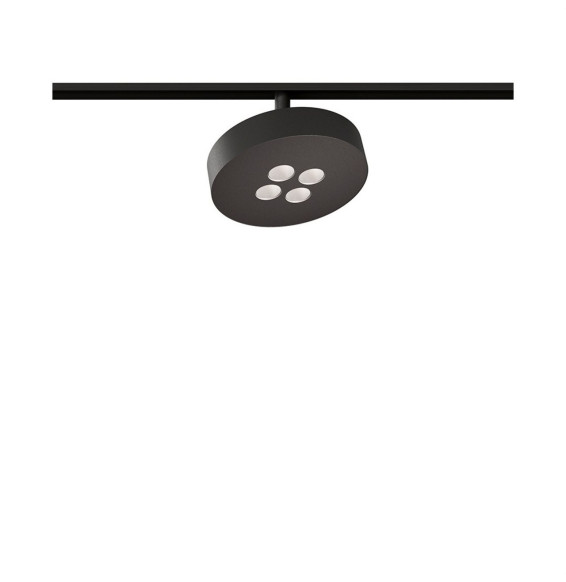 Foco COOKIE 48V 12W carril magnético 3000K negro mate