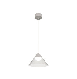 Luminaria ARK suspensión - superficie blanco transparente 6W 2700K