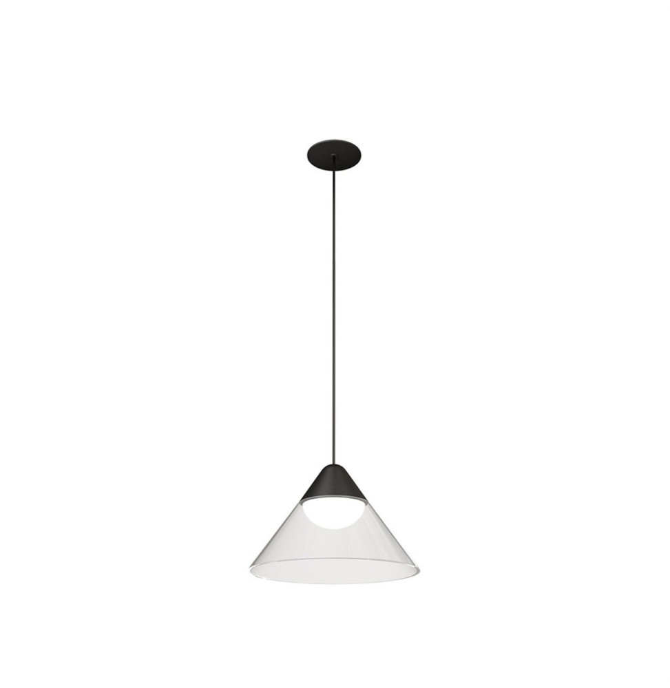 Luminaria ARK suspensión - encastrar negro transparente 6W 3000K