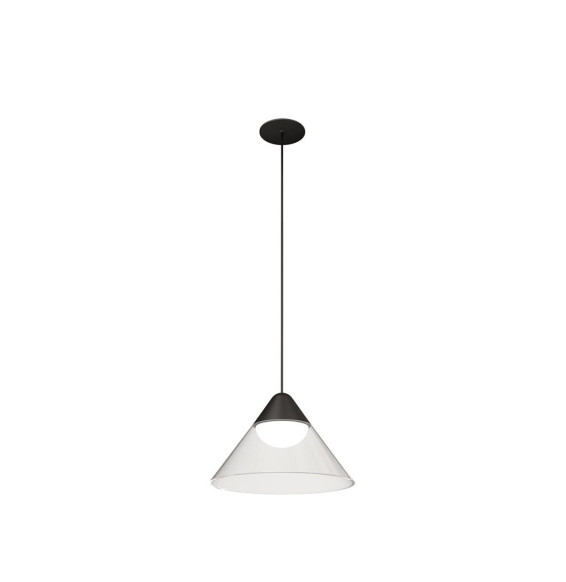 Luminaria ARK suspensión - encastrar negro transparente 6W 3000K