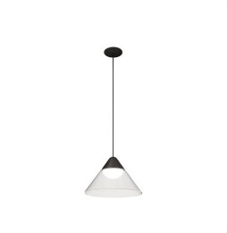 Luminaria ARK suspensión - encastrar negro transparente 6W 3000K