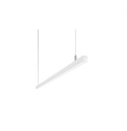 Luminaria lineal DAU de 1420mm 23W 230Vac 3956lm RGBW TUYA blanca con portaequipos