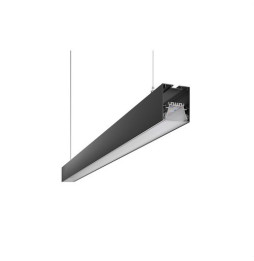 BENEITO FAURE - Luminaria lineal URBAN de 1970mm 80W 230Vac 10240lm 3000K DALI negra difusor opal