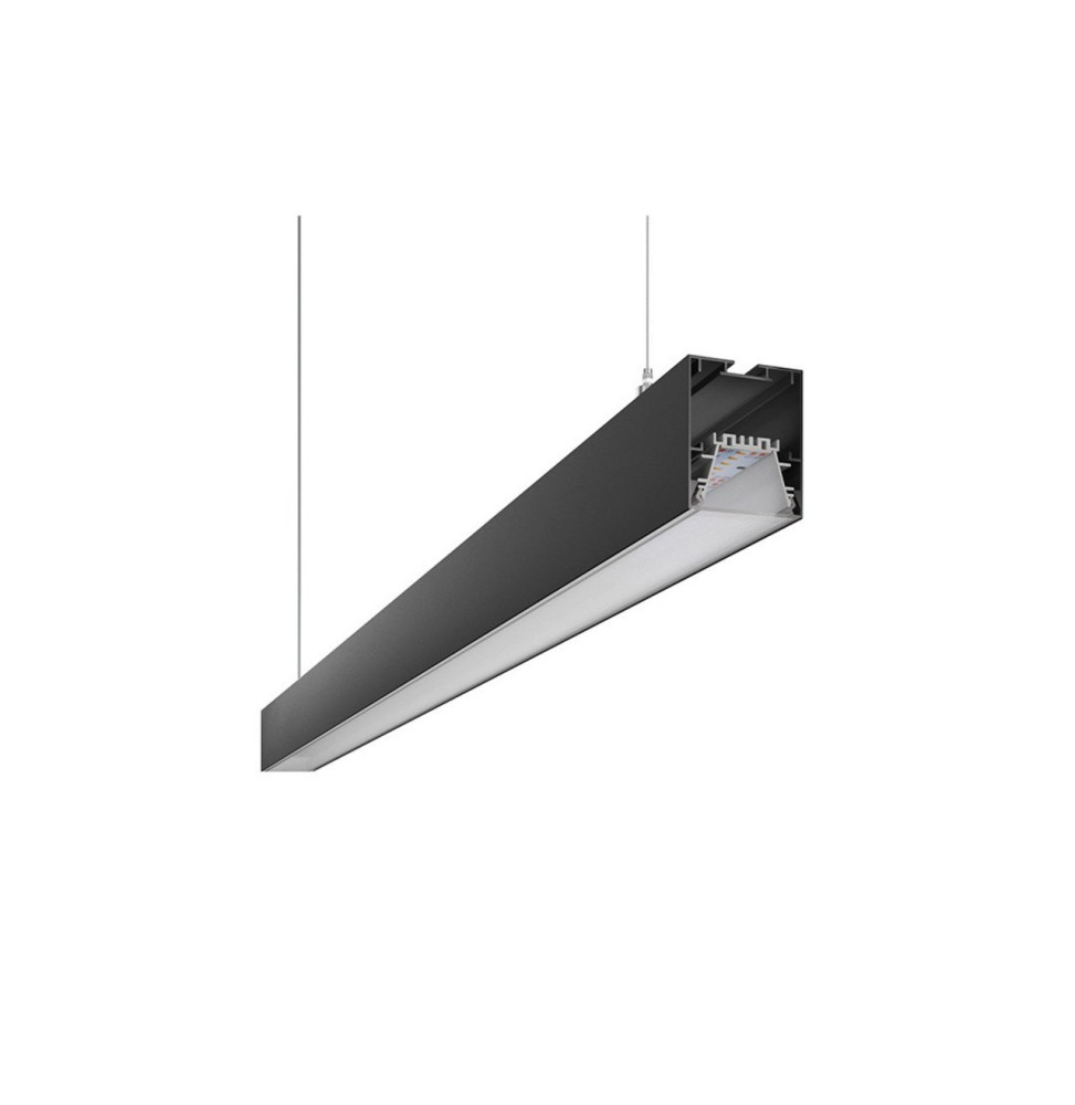 BENEITO FAURE - Luminaria lineal URBAN de 1970mm 80W 230Vac 10880lm 5500K DALI negra difusor opal