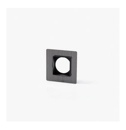 FARO - Placa TEIDE 1 agujero TRIMLESS negro