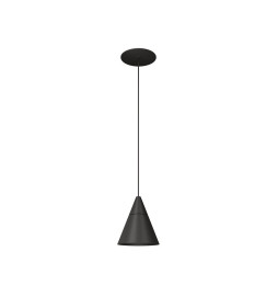 BENEITO FAURE - Luminaria ZOE suspensión florón encastrar negro 7W 38° 2700K