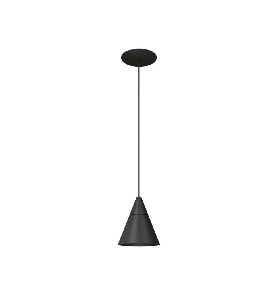 BENEITO FAURE - Luminaria ZOE suspensión florón encastrar negro 7W 38° 2700K