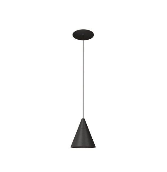 BENEITO FAURE - Luminaria ZOE suspensión florón encastrar negro 7W 38° 2700K