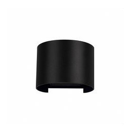 BENEITO FAURE - Foco exterior LEK redondo negro aplique pared exterior 6,8W 3000K