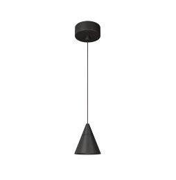 BENEITO FAURE - Luminaria ZOE suspensión florón superficie negro 7W 18° 3000K