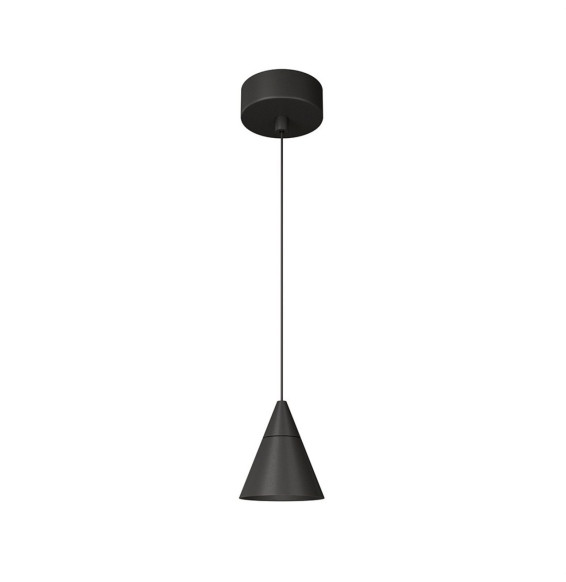 BENEITO FAURE - Luminaria ZOE suspensión florón superficie negro 7W 18° 3000K