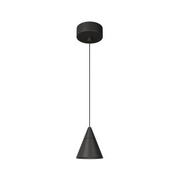 BENEITO FAURE - Luminaria ZOE suspensión florón superficie negro 7W 18° 2700K
