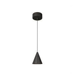 BENEITO FAURE - Luminaria ZOE suspensión florón superficie negro 7W 18° 2700K
