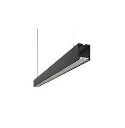 BENEITO FAURE - Luminaria suspendida MARKET de 2530mm 97W 230VAC pescado on/off negra óptica doble asimétrica