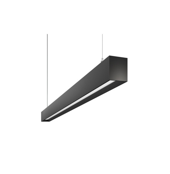 BENEITO FAURE - Luminaria lineal WORK de 2530mm 97W 230Vac 10920lm 2700K CASAMBI negra