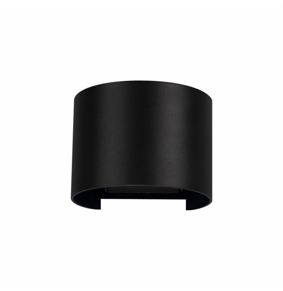BENEITO FAURE - Foco exterior LEK redondo negro aplique pared exterior 6,8W 2700K