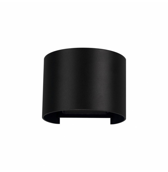BENEITO FAURE - Foco exterior LEK redondo negro aplique pared exterior 6,8W 2700K