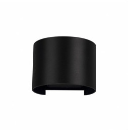 BENEITO FAURE - Foco exterior LEK redondo negro aplique pared exterior 6,8W 2700K