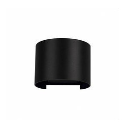 BENEITO FAURE - Foco exterior LEK redondo negro aplique pared exterior 6,8W 2700K