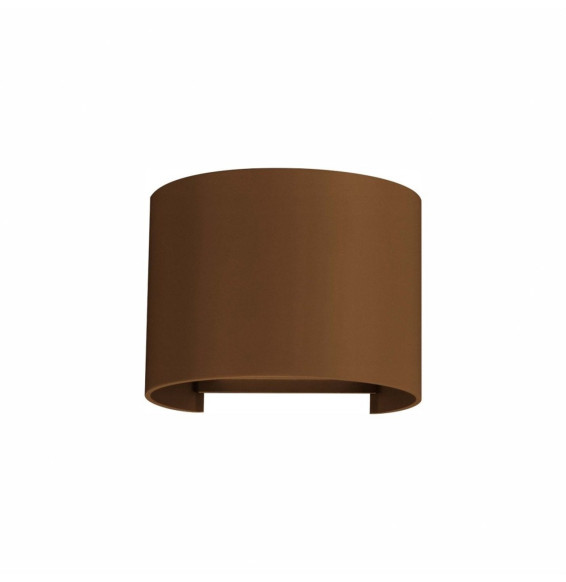 BENEITO FAURE - Foco exterior LEK redondo corten aplique pared exterior 6,8W 2700K