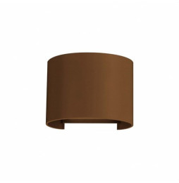 BENEITO FAURE - Foco exterior LEK redondo corten aplique pared exterior 6,8W 4000K