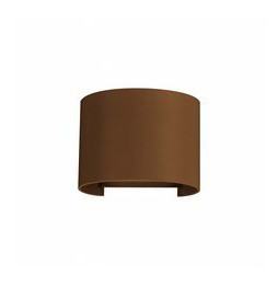 BENEITO FAURE - Foco exterior LEK redondo corten aplique pared exterior 6,8W 4000K