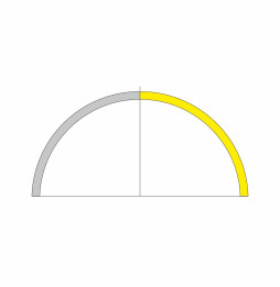 BENEITO FAURE - Tramo ZERO DESIGN 90° 800mm 14W 24V DC CCT oro