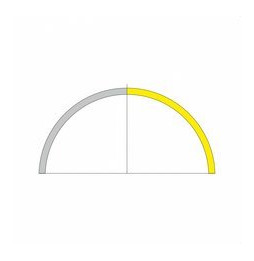 Tramo ZERO DESIGN 90° 800mm 14W 24V DC CCT negro