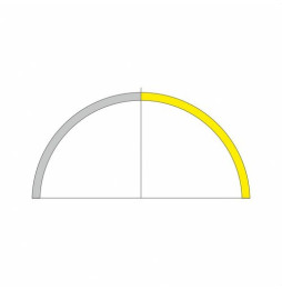 BENEITO FAURE - Tramo ZERO DESIGN 90° 1500mm externo 24W 24V DC CCT oro