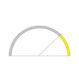 BENEITO FAURE - Tramo ZERO DESIGN 45° 3000mm 24W 24V DC 2700K blanco