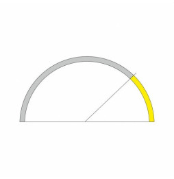 BENEITO FAURE - Tramo ZERO DESIGN 45° 1500mm 12w 24V DC 2700K blanco