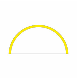 Tramo ZERO DESIGN 180° 800mm 24W 24V DC CCT plata