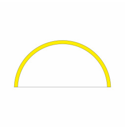 Tramo ZERO DESIGN 180° 800mm 24W 24V DC 3000K oro