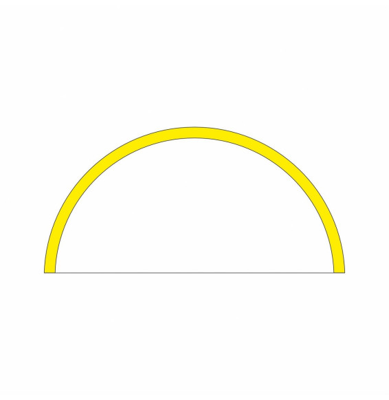 Tramo ZERO DESIGN 180° 800mm 24W 24V DC 3000K oro