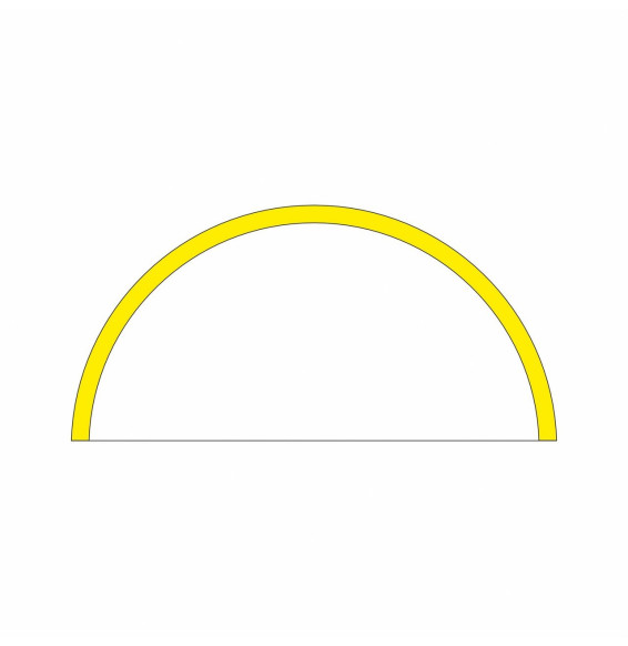 BENEITO FAURE - Tramo ZERO DESIGN 180° 800mm 24W 24V DC 2700K oro